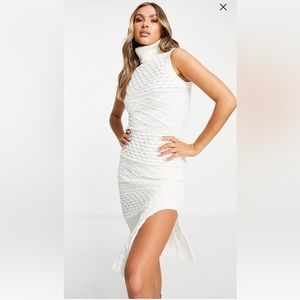NWT Missguided Cable Knit Bodycon Sweater Dress
